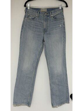 Everlane Cheeky Straight Women’s Denim Jeans Weathered Beach Size 26 NWT